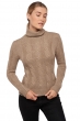Cachemire Naturel pull femme col roule natural blabla natural brown 4xl